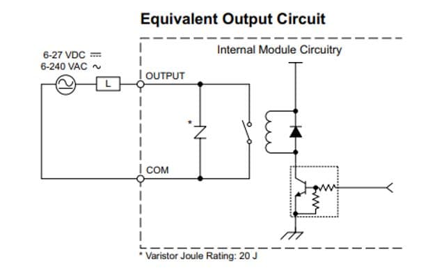 PLC Relay module Internal circuit