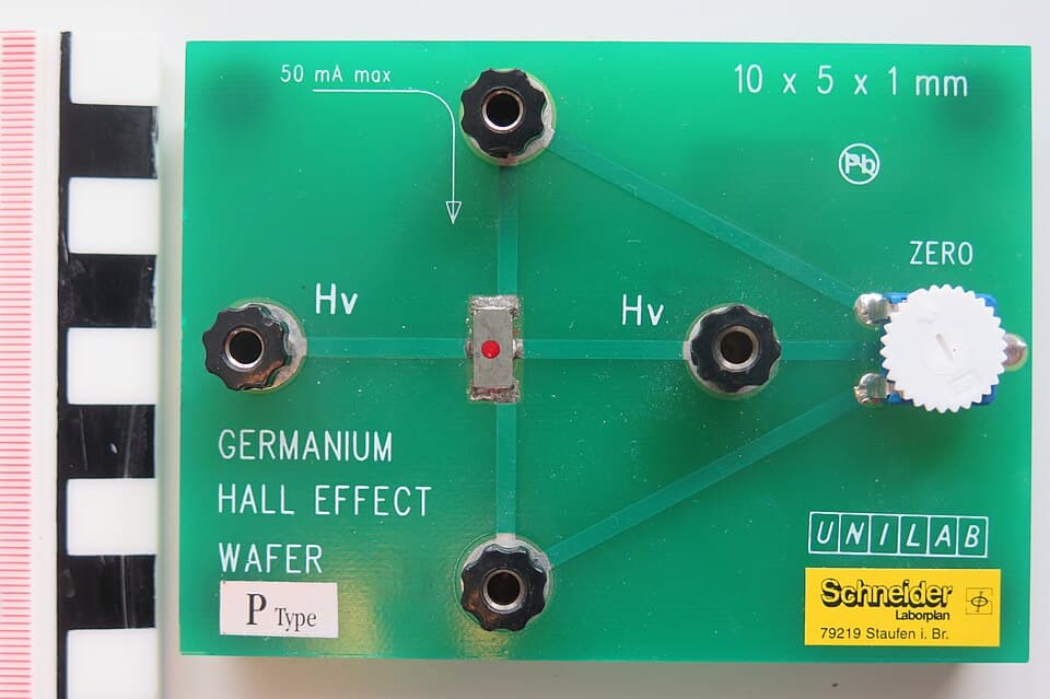 Hall effect wafer p-doped germanium Unilab