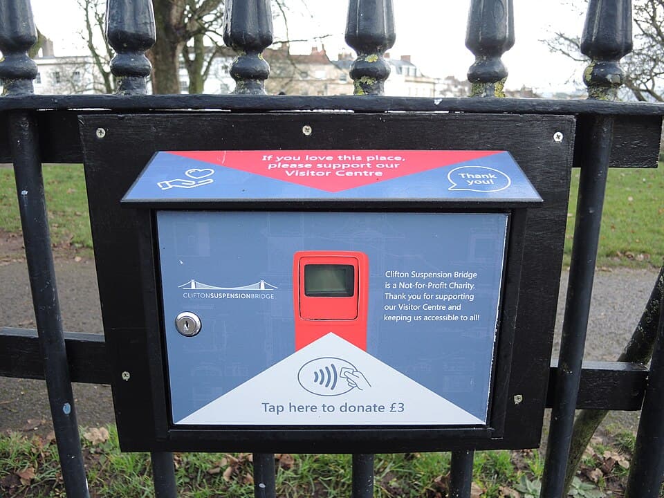 A donation box that takes plastic - geograph.org.uk - 7128419