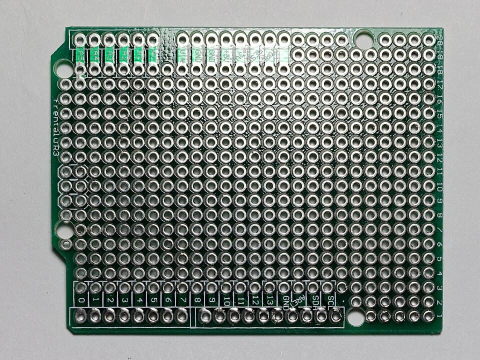 Arduino Uno shield - generic green - side A