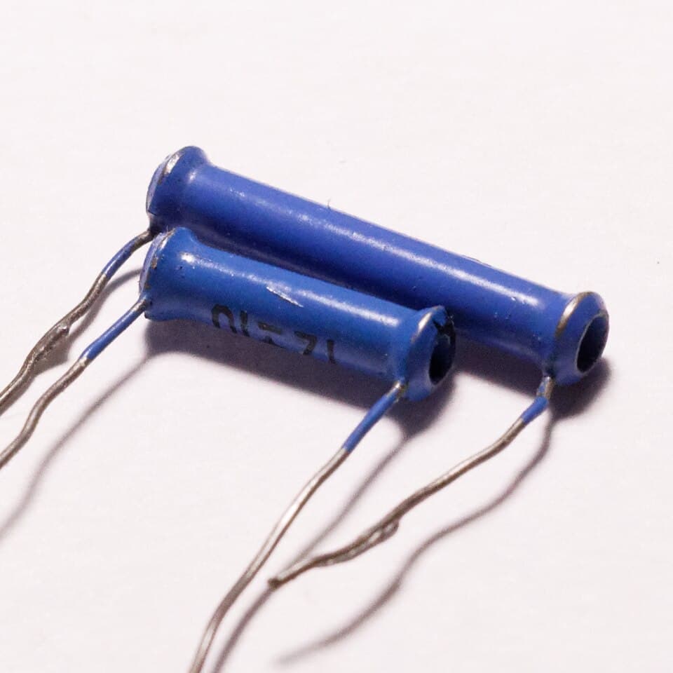 Soviet ceramic pipe capacitors 03
