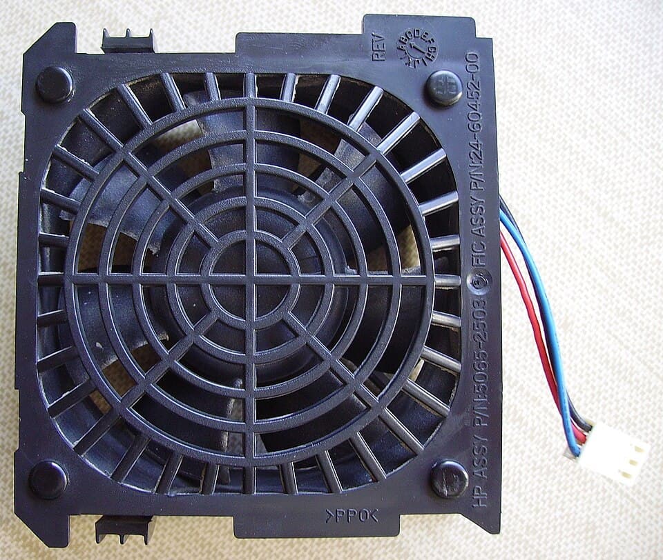 PPO support and plastic computer fan