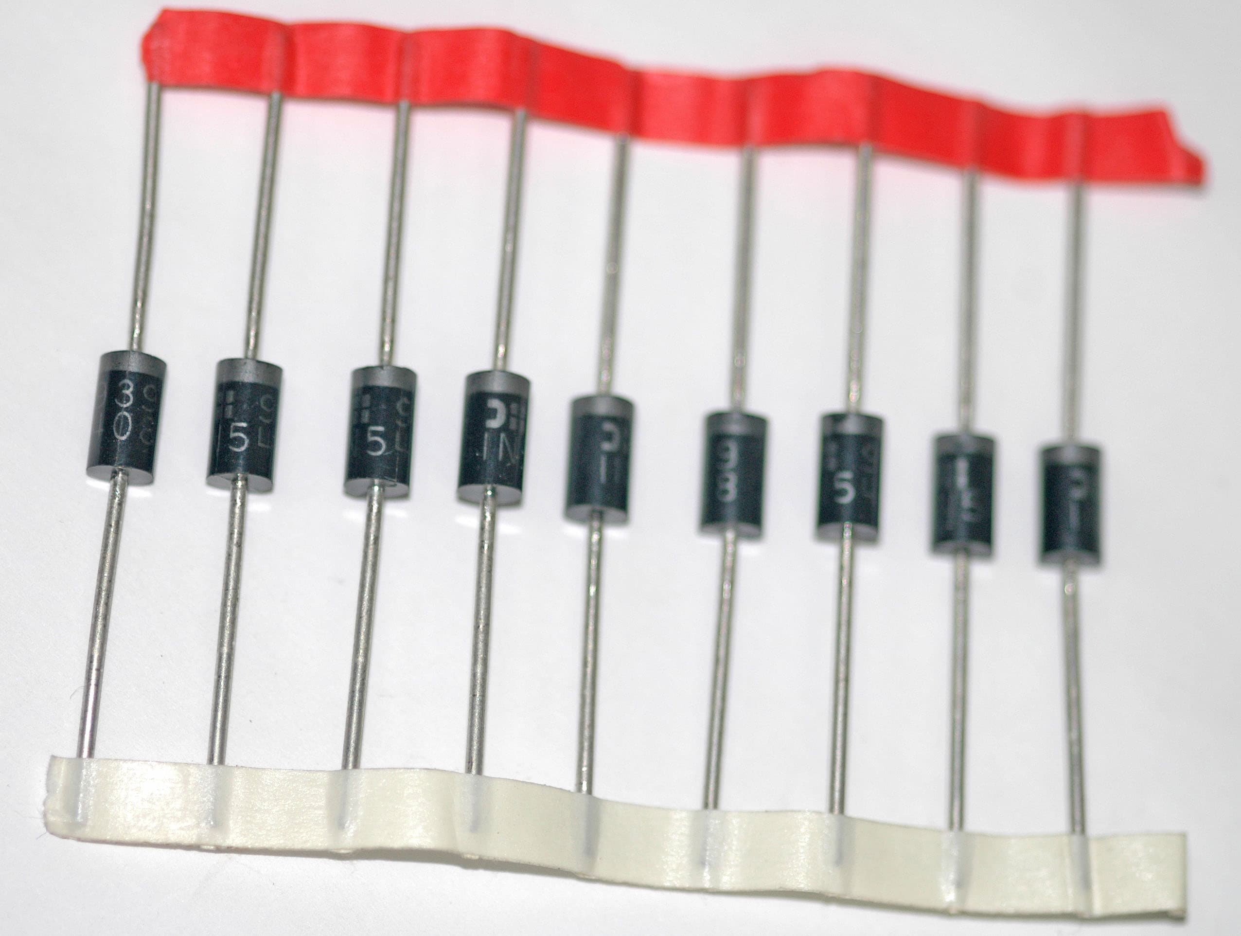 Silicon diodes on a paper reel (14456399146)