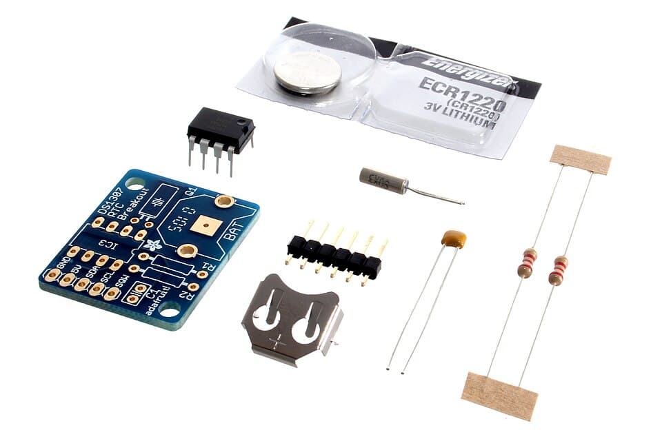 Adafruit DS1307 Real Time Clock module - parts