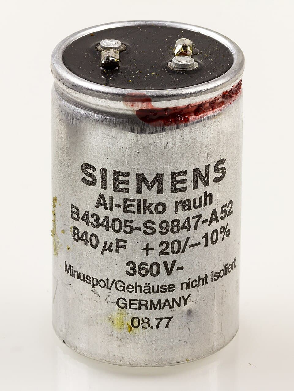 Revue tron bc 28 - Siemens -aluminum electrolytic capacitor--4293