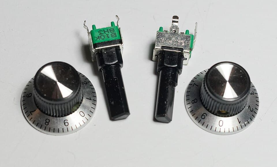 23mm knob with numbered dials with potentiometers 01(DXO)