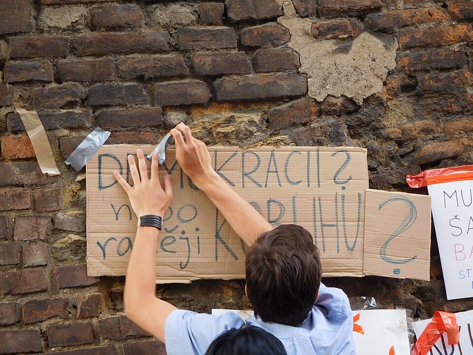 Praha Nema demonstrace 17