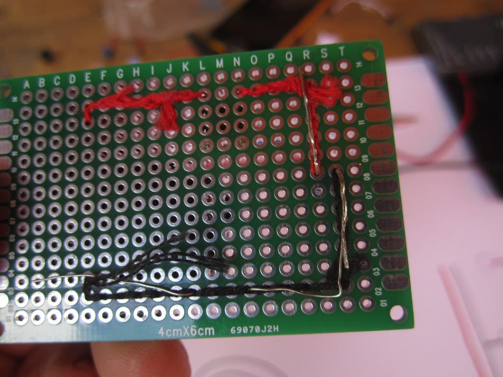 Lynn's embroidered perfboards