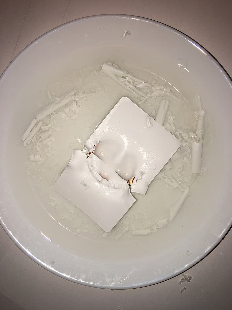 PART 2 of 5, Proximity card dissolving in acetone