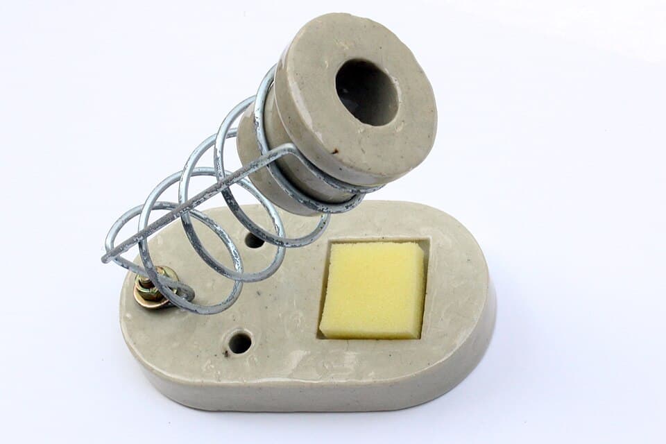 Soldering Iron Stand made with China clay -2 (cropped)