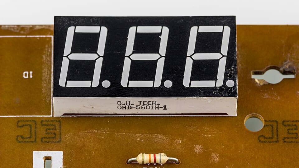 Soehnle bathroom scales - controller board - seven segment display-91844